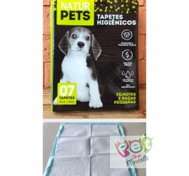 Tapete higiênico  - Natur Pets com 7 unidades - 60cm X 60cm