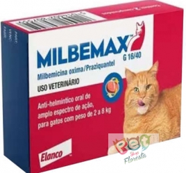 MILBEMAX VERMÍFUGO G GATOS (2 A 8 KG) C/ 2 COMPRIMIDOS