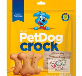 Biscoito Pet Dog Crock Tradicional 500g