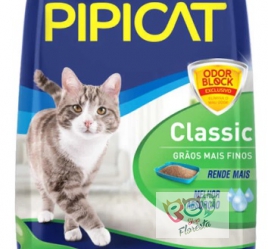 AREIA SANITÁRIA PARA GATOS - PIPICAT CLASSIC 12 Kg