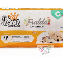 FRALDA HIGIÊNICA DESCARTÁVEL PREMIUM G PARA CÃES - SANAVA PET