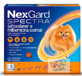 ANTI PULGAS E CARRAPATOS - NEXGARD SPECTRA PP PARA CÃES DE 2 A 3,5 KG 