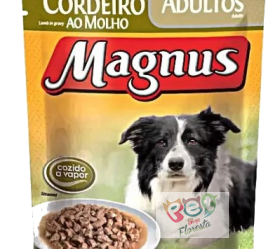 Sachê Magnus Premium Sachê Cães Adultos Sabor Cordeiro ao Molho 85g