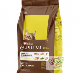 RAÇÃO QUATREE SUPREME GATOS CASTRADOS (FRANGO E BATATA DOCE) 10.1KG