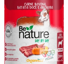 Be Nature Day By Day Cães Adultos 300 grs Carne Bovina, Batata Doce e Abóbora- Suplemento Organnact 
