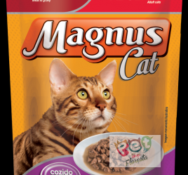 Sachê Magnus Cat - Gatos Adultos - Carne ao Molho