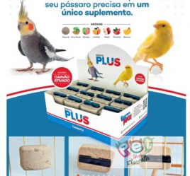 Mineral Plus Goiaba 32 g para pássaros - Calopsita, Canários, Coleiras, Curió, Trinca-Ferro