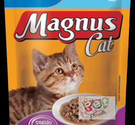 Sachê Magnus Cat Premium Gatos filhotes - Sabor carne ao molho