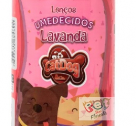  Lenço Umedecido Lavanda 75 Unidades CatDog 