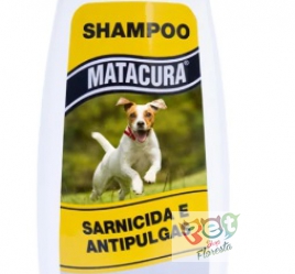 Shampoo Matacura Sarnicida e Anti-Pulgas para Cães 200 ml