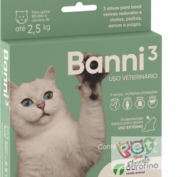 BANNI 3 0,3ml até 2,5kg - Ourofino Pet