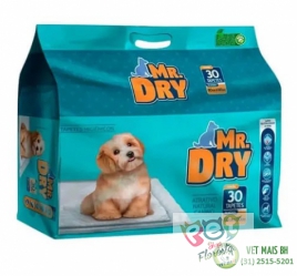 TAPETE HIGIENICO MR DRY 80X60 COM 30 UNIDADES